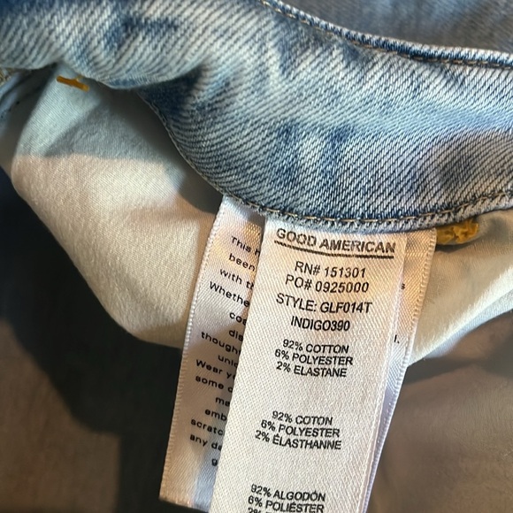 Good American | Good Legs Flare Denim Jeans Light Wash Plus Size 18 - Picture 9 of 12